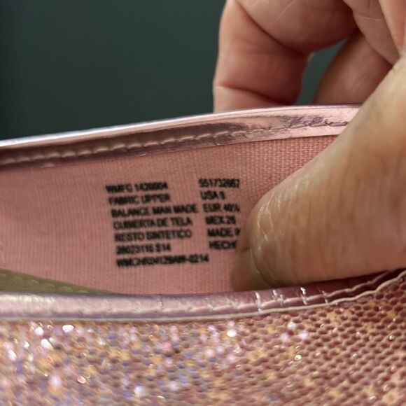 Pink Glitter Slip On Shoes - Picture 4 of 6